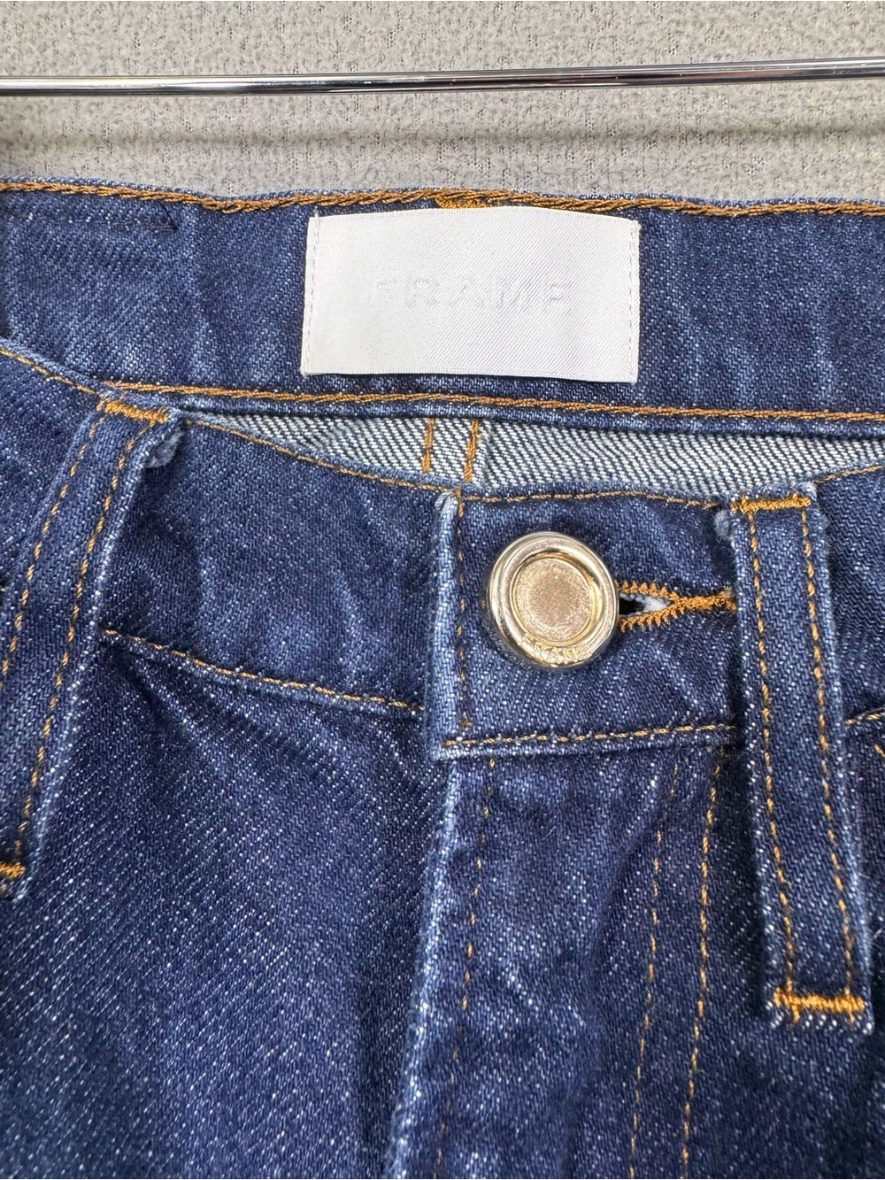 FRAME Le Italien Wide Leg Jeans in Color Rinse Wash, High Rise Dark Denim, 26 - Picture 8 of 16
